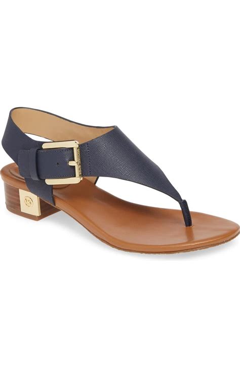 michael kors london leather sandals admiral.com|London Logo Sandal .